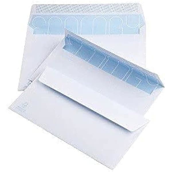 Paket med 500 vita Yosan-kuvert 11,5 x 22,5 cm