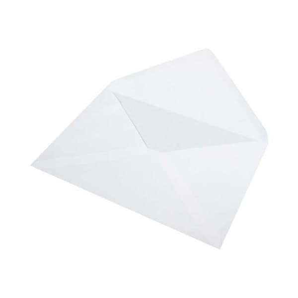 Rössler Paperado International C5 Kuvert (162 x 229 mm) med öppning på kortsidan, klämförseglad vit, paket om 5