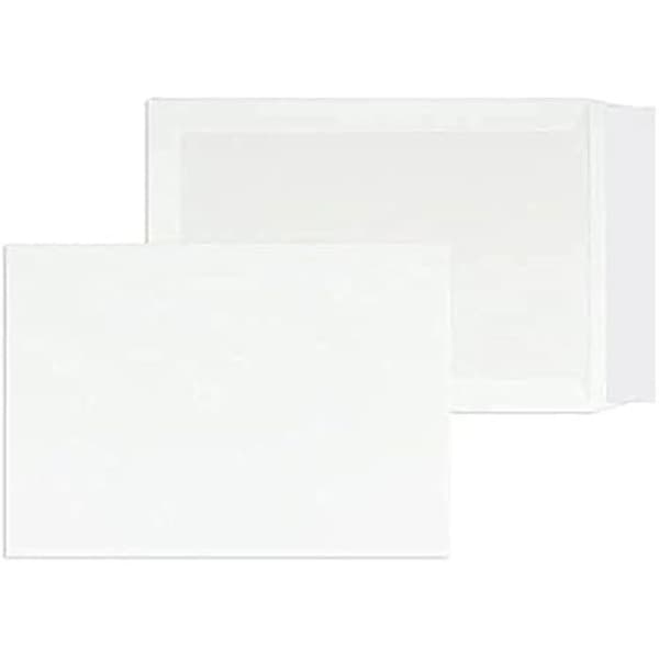 Papperskuvert - Ej specificerat - Paket med 100 - 324 x 457 mm - Vit - Revbar remsa