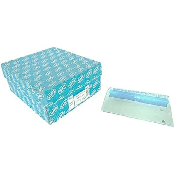 Kuvert - PACSA - 90 g - 110 x 220 mm - Färg Vit - C/remsa