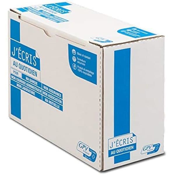 Kuvertlåda - GPV - 3251 - 250 enheter - 229 x 324 mm - Självhäftande - Fönster 50 x 100 mm