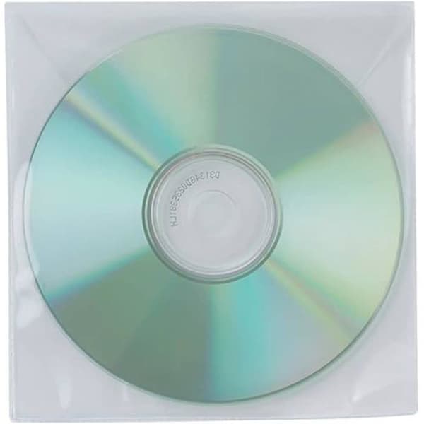 CD-kuvert - Q-CONNECT - 50-pack - Polypropylen - Assorterade - 2x16x14cm
