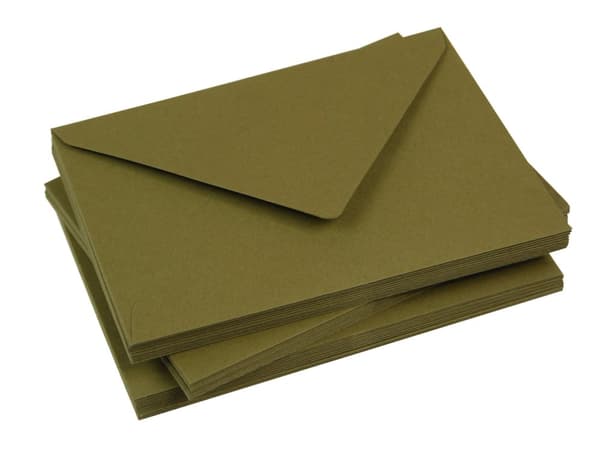 Khaki kirjekuoret C6 120g/m2 10 kpl nr.21