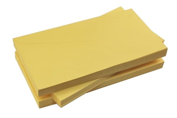 Värilliset kirjekuoret oranssi vaalea 80g DL 10kpl no. 3B