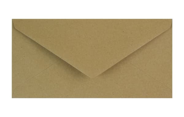 Ekologiset kraft-kirjekuoret 90g DL 10kpl no. 69