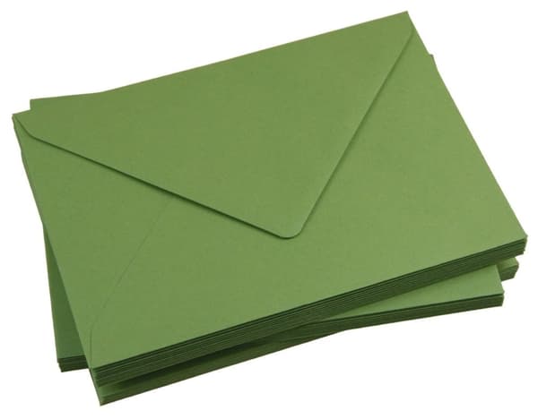 Oliivi kirjekuoret 120g/m2 C6 10 kpl