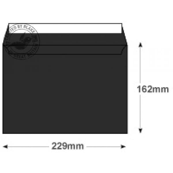 Blake Creative 44V645, C5 (162 x 229mm), Papper, Svart, 140 g-m², 162 mm, 22,9 cm