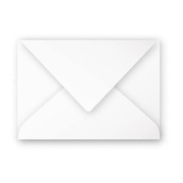 Kuvert - CLAIREFONTAINE - Pollen - 120g - 75x100mm - Vit - Paket med 20