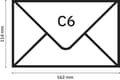 Miniatyrbild 3 av 4: Sigel Envelope - DU700 - Set med 24 kuvert, kraftpapper, utan fönster, C6 (11,4 x 16,2 cm)