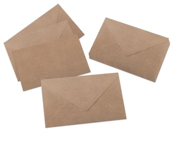Sigel Envelope - DU700 - Set med 24 kuvert, kraftpapper, utan fönster, C6 (11,4 x 16,2 cm)