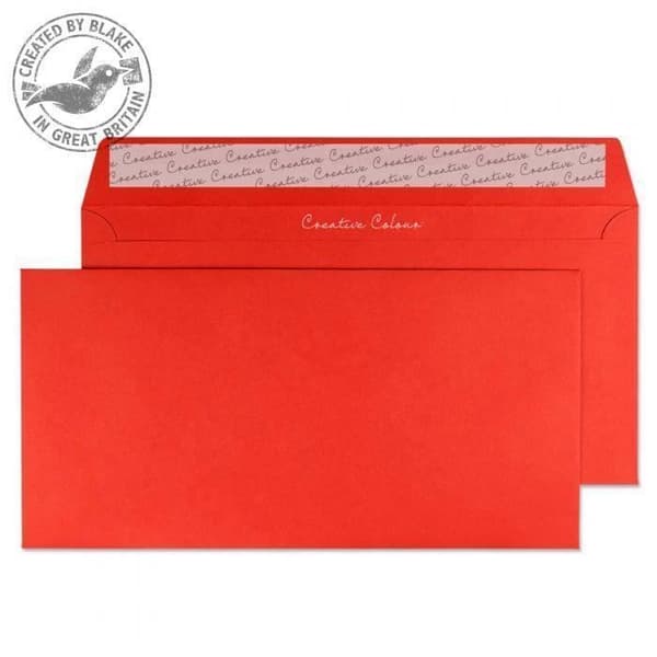 Blake Creative 206, DL+ (114 x 229 mm), röd, 114 mm, 22,9 cm