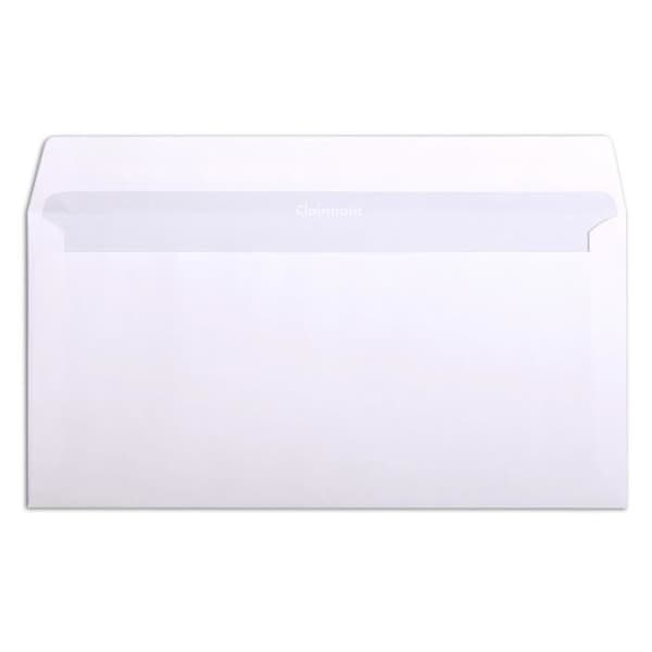 Adhclair kuvert - CLAIREFONTAINE - 110x220 mm - 80g - Vit - Blandat