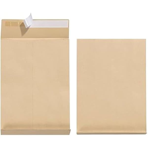 Papperskuvert B4 - HERLITZ - Brun - Självhäftande - Blandade - 11290020