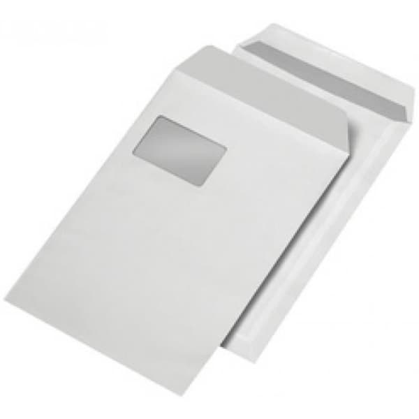 MAILMEDIA Brevpapper - Tillbehör MAILmedia Versandtaschen C5 selbstklebend, mit Fenster 208251