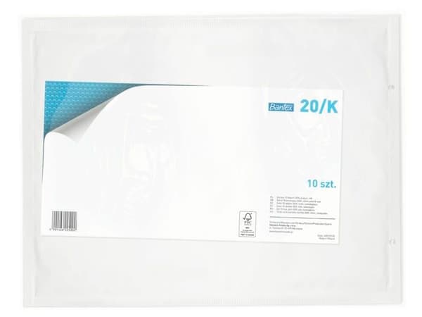 Bantex kuvert - 400123120 - K20 Paket med 10 bubbelkuvert Vit 370 x 480 mm 20/K