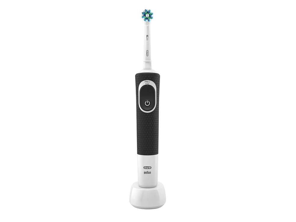 Oral-B Vitality 100 CrossAction Voksen Roterende vibrerende Tannbørste Sort, Hvit