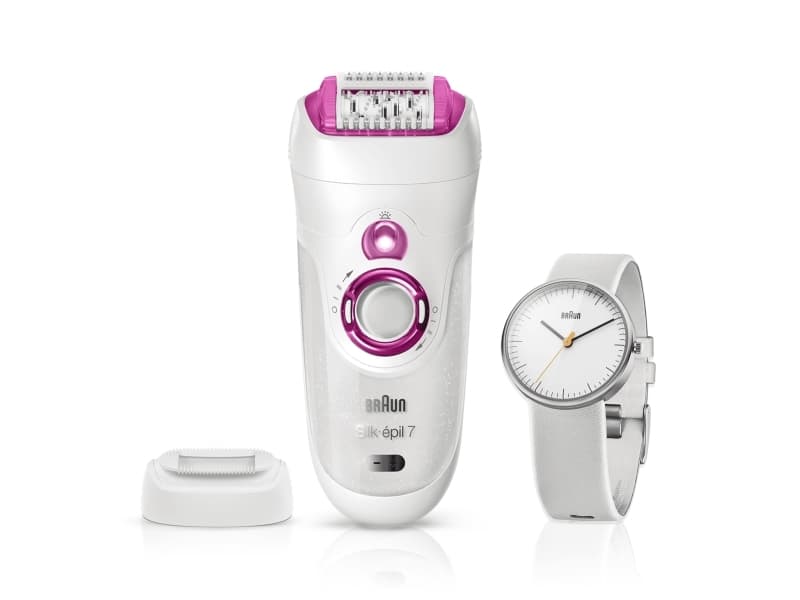 Braun Silk-épil 7 81677775 epilatorer 40 pincetter Vit, Rosa