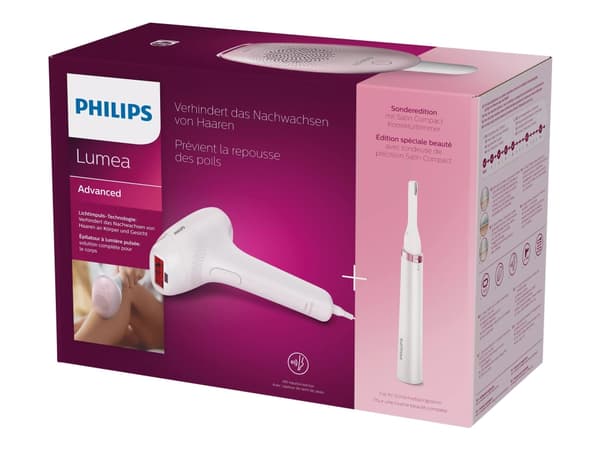Philips Lumea Advanced BRI920 - Hårfjernesystem - med Satin Compact-penntrimmer