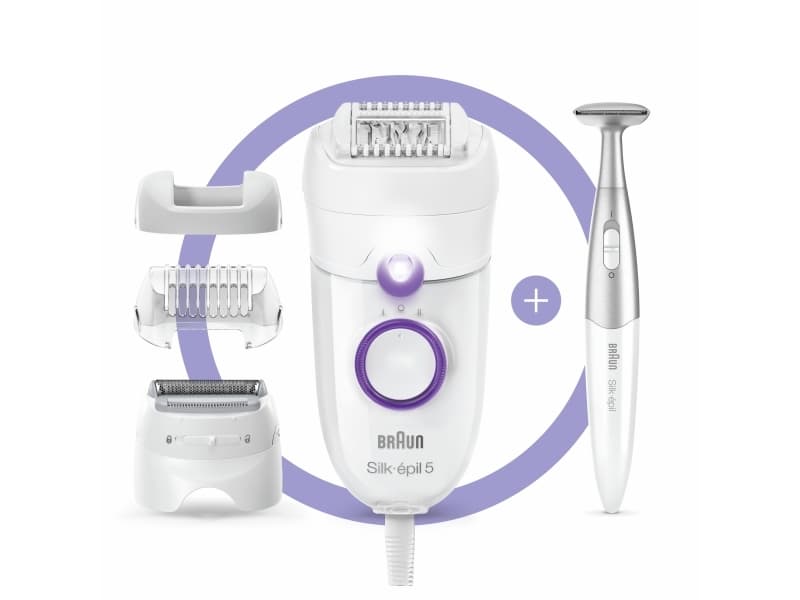 Braun Silk-épil 5 825 Power 28 pincetter Vit, Lila