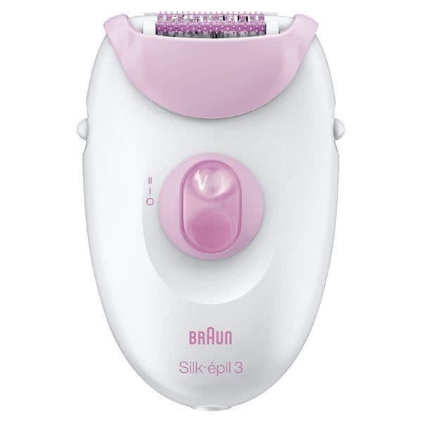 Professionell elektrisk epilator för kvinnor rosa och vit - rakapparat, trimmer och bakgrundsbelysningsfunktion och massagesystem