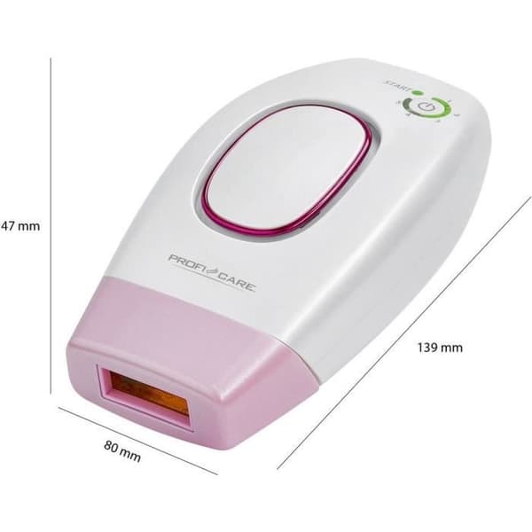 Laserhårborttagare - Profi-Care - PC-IPL 3024 - Rosa - Hemma - Permanent hårborttagning