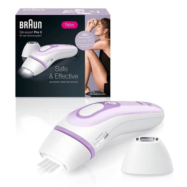 Braun Silk-Expert Pro 3 PL3132 IPL Epilator Vit/Lila + Venus Rasier