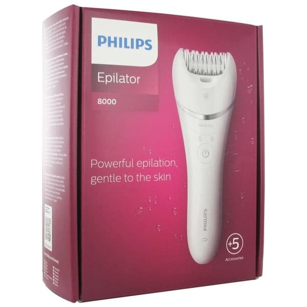 PHILIPS Satinelle Epilator + Rakapparat - Extra stort epileringshuvud - 2 vattentäta hastigheter