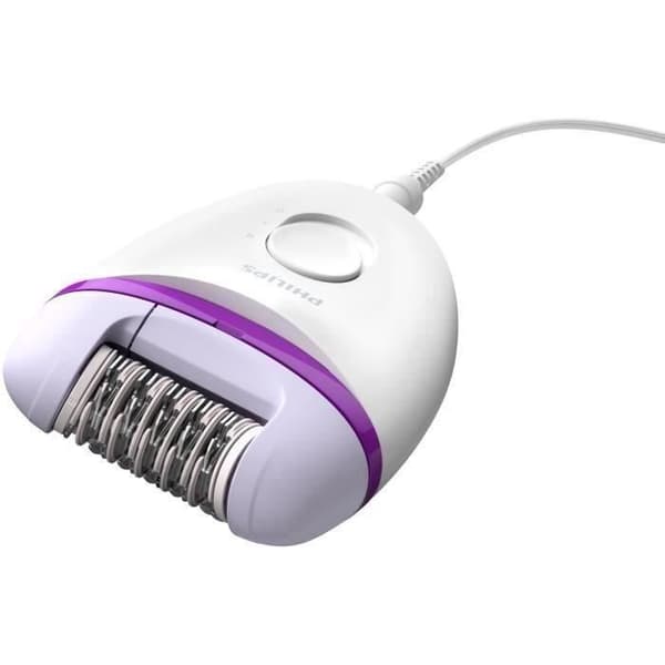 PHILIPS BRE225/00 Satinelle epilator - 2 hastigheter - Kompakt på lila elnät - Vit &amp; lila