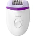 Miniatyrbild 1 av 6: PHILIPS BRE225/00 Satinelle epilator - 2 hastigheter - Kompakt på lila elnät - Vit &amp; lila