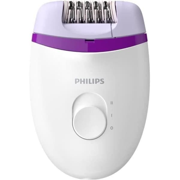 PHILIPS BRE225/00 Satinelle epilator - 2 hastigheter - Kompakt på lila elnät - Vit &amp; lila