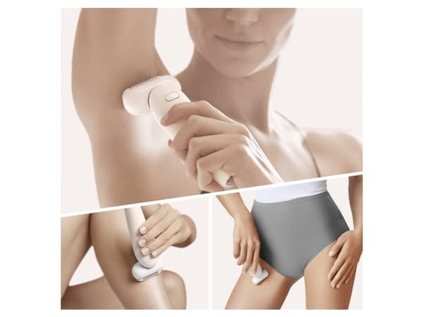 Braun Silk-épil 9 9-006 Flex, Vit, 40 pincetter, MicroGrip, Epilering, Rakning, SensoSmart, 0,5 mm
