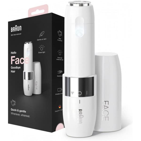 Braun FS1000 Face Mini - ansigtshårfjerner, hvid