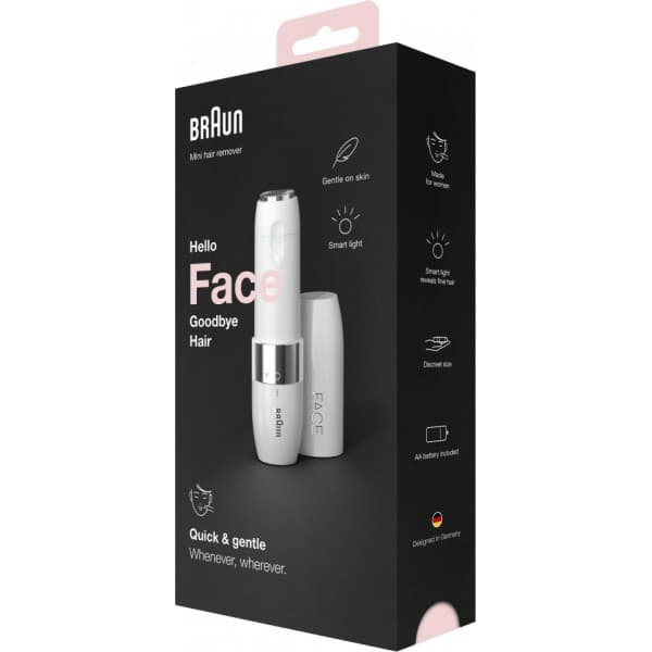 Braun FS1000 Face Mini - ansigtshårfjerner, hvid