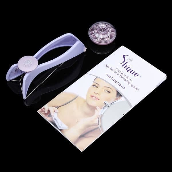 Slique Facial Hair Remover - Lila - För att ta bort ansiktshår - Lätt att använda och bära