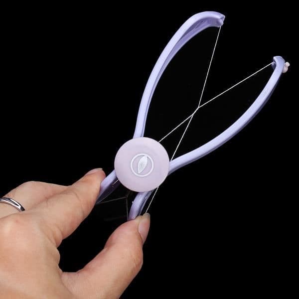 Slique Facial Hair Remover - Lila - För att ta bort ansiktshår - Lätt att använda och bära