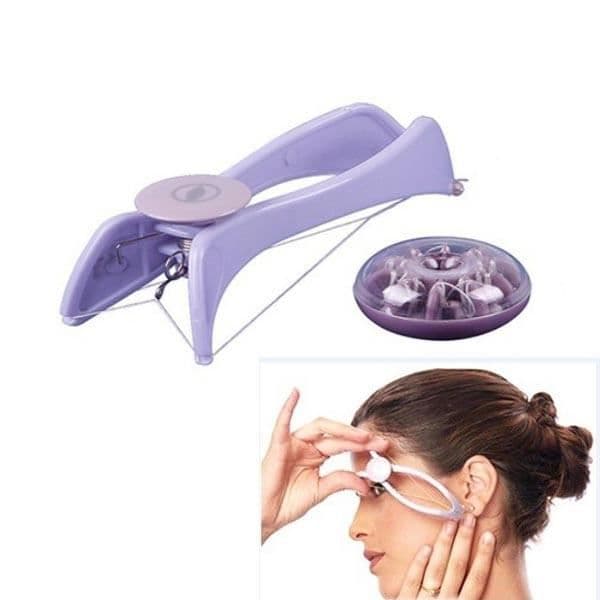 Slique Facial Hair Remover - Lila - För att ta bort ansiktshår - Lätt att använda och bära