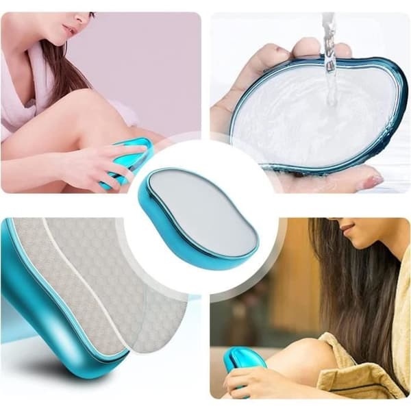 Rubby Nano Hair Remover No Raving, Pain and Cut Eraser för kvinnor med exfolierande effekt Non-Stop Epilator för smidig hud Kristallblå