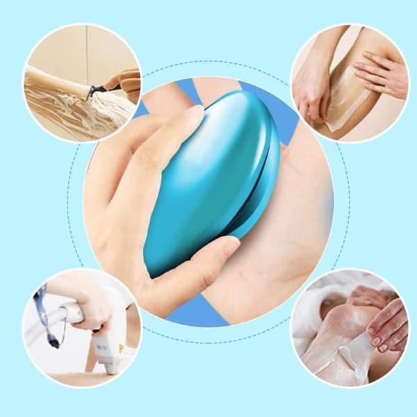 Rubby Nano Hair Remover No Raving, Pain and Cut Eraser för kvinnor med exfolierande effekt Non-Stop Epilator för smidig hud Kristallblå
