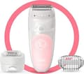 Miniatyrbilde 3 av 3: Braun Silk-épil 5 Silk-epil 5-620 Wet & Dry, Rosa, Hvit, 28 pinsetter, Armhule, Bikini, Epilering, Barbering, Batteri, AA