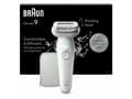 Miniatyrbilde 2 av 2: Braun Silk-épil 9 9-011, Silver, Vit, 40 pincetter, MicroGrip, Tyskland, 0,5 mm, Batteri