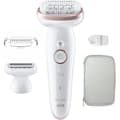 Pikkukuva 1 / 6: Elektrisk epilator - BRAUN - Silk-épil 9 - Enkel hårborttagning - Långvarig mjuk hud - 9-030 - Vit / Rosa