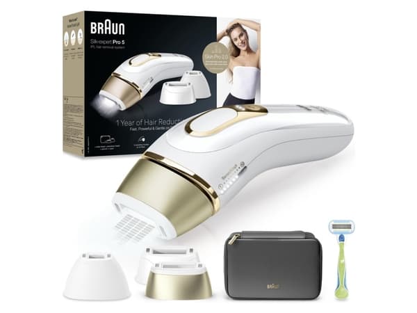 Braun PL Silk-expert Pro 5 PL5242, kultainen, valkoinen, kainalot, bikinit
