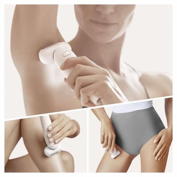 Braun Silk-épil 9 81688635 epilatorer 40 pincetter Vit, Guld