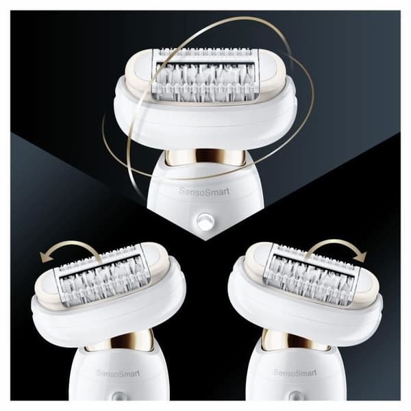 Braun Silk-épil 9 81688635 epilatorer 40 pincetter Vit, Guld
