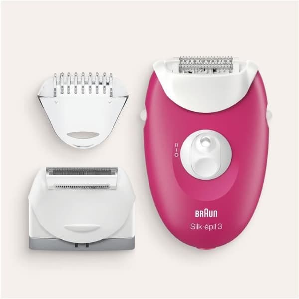 Braun Silk-épil 3 SE 3410 elektrisk epilator för kvinnor - 3 tillbehör ingår