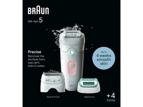 Braun Braun Silk-épil 5 epilator 5-050 hvit og rosa