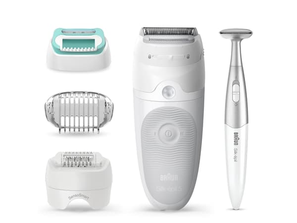 Braun Silk-épil 5 81770432, Valkoinen, 28 pinsettiä, MicroGrip, Ihokarvojenajo, Saksa, 1,23 m