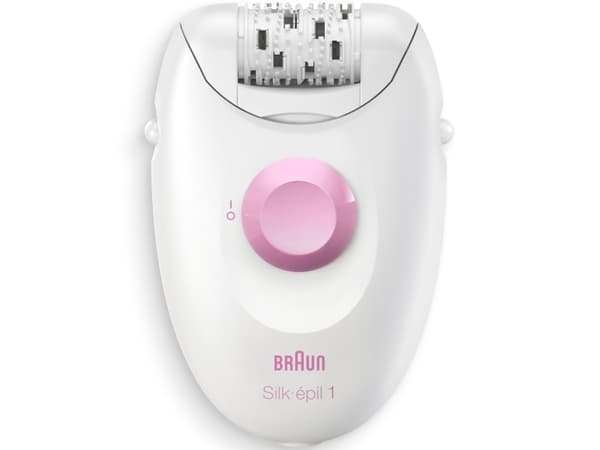 Philips Epilator Braun Silk-épil 1 1-176, hvit/rosa