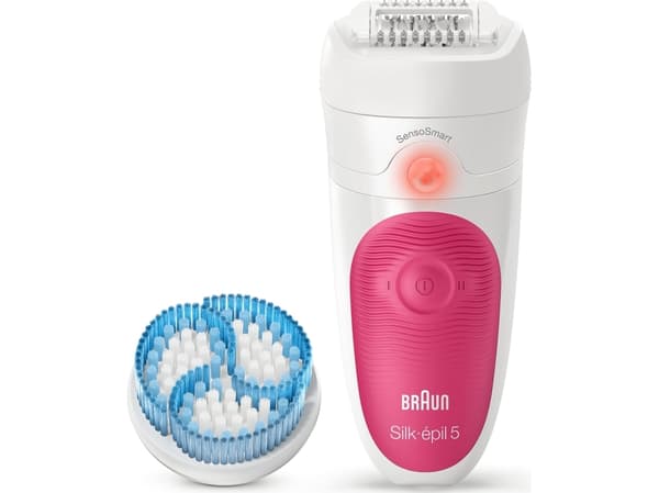 Braun Silk-épil 5 5-511 New, Turkoosi, Valkoinen, 28 pinsettiä, 0,5 mm, AC, 100 - 240 V, Sisäinen