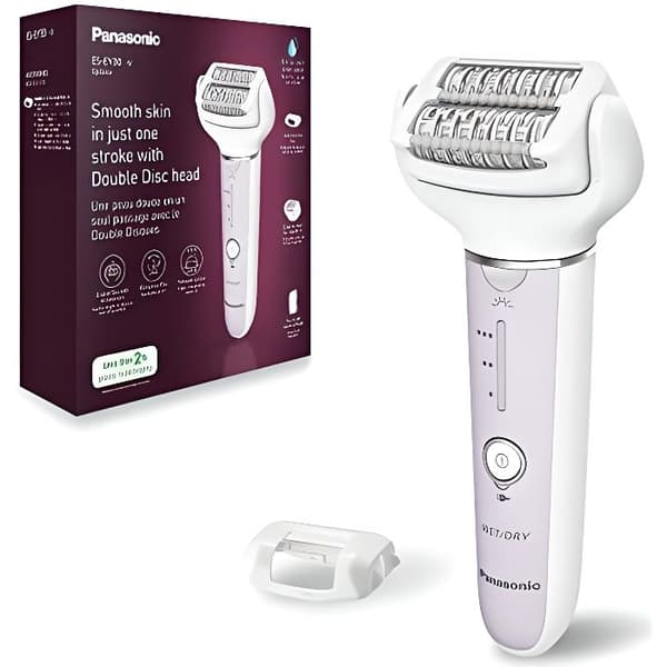 Panasonic ES-EY30-V503 våt- och torrepilator, 60 clips, 90° vridhuvud, 3 LED-hastigheter, 30 min batteritid, sladdlös, lila